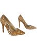 Alice + Olivia Floral Tan White Heels Size EU 40 - photo 4