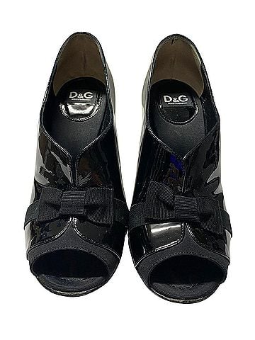 Dolce & Gabbana Dolce &amp; Gabbana Bow Bootie in Black Patent (view 2)