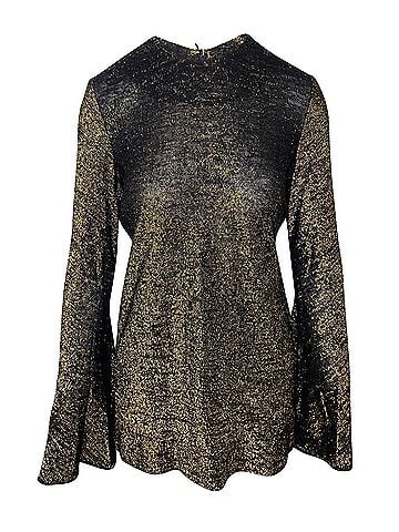 Ellery Ellery Inception Fluted Sleeve Top in Black Viscose (view 1)