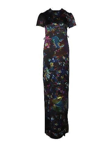 Erdem Erdem Aurelia Printed Silk Maxi Dress in Multicolor Silk (view 1)