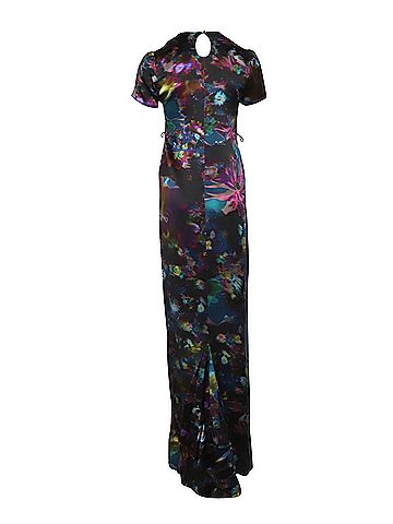 Erdem Erdem Aurelia Printed Silk Maxi Dress in Multicolor Silk (view 2)
