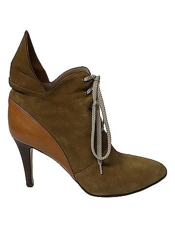 Chloé Chloe Gibbon 90 Boots in Brown Suede (view 1)