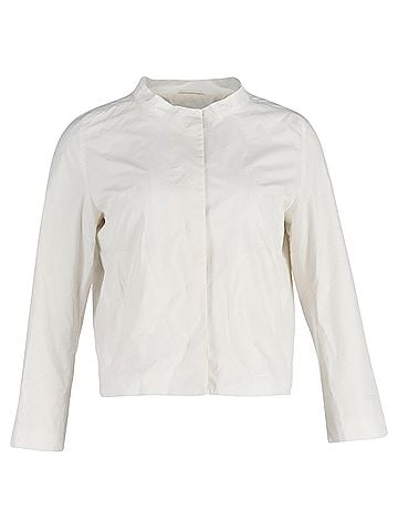 Jil Sander Jil Sander Short Jacket in White Silk (view 1)
