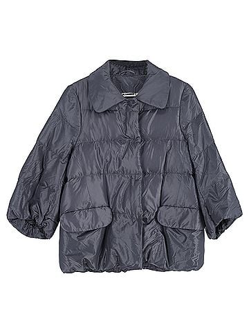 Jil Sander Jil Sander Quilted Jacket in Grey Nylon (view 1)
