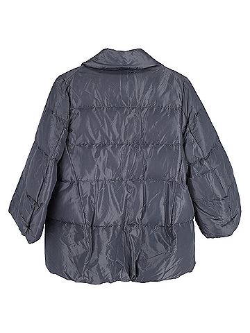 Jil Sander Jil Sander Quilted Jacket in Grey Nylon (view 2)