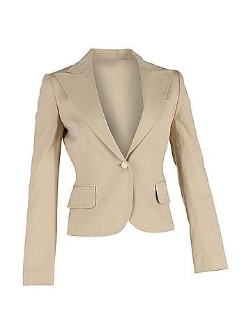 Dolce & Gabbana Dolce &amp; Gabbana Single-Breasted Blazer in Beige Cotton (view 1)