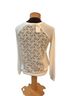 Forever 21 Floral Solid Ivory Pullover Sweater Size XS - photo 2