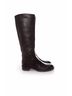 Prada 100% Leather Black Prada, black grained leather boots. Size EU 37 1/2 - photo 4