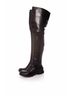 Prada 100% Leather Black Prada, long black leather boots. Size EU 37 - photo 1