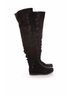 Prada 100% Leather Black Prada, black long leather wrinkle boots. Size EU 37 1/2 - photo 4