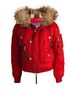 Dsquared2 100% Nylon Red Dsquared2, red bomber parka with fur collar. Size 6 - photo 1