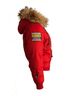 Dsquared2 100% Nylon Red Dsquared2, red bomber parka with fur collar. Size 6 - photo 2