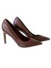 Reiss 100% Leather Snake Print Burgundy Heels Size 10 1/2 - photo 1