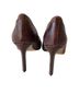 Reiss 100% Leather Snake Print Burgundy Heels Size 10 1/2 - photo 2