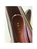 Reiss 100% Leather Snake Print Burgundy Heels Size 10 1/2 - photo 3
