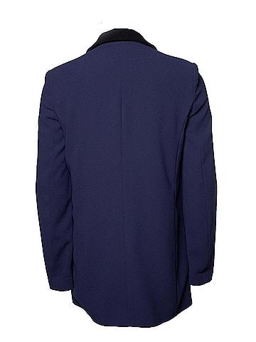 Elisabetta Franchi Elisabetta Franchi, Blue blazer with black revert (view 2)