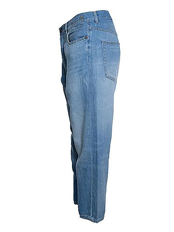 R13 R13, tailored drop jeans in blue (view 2)