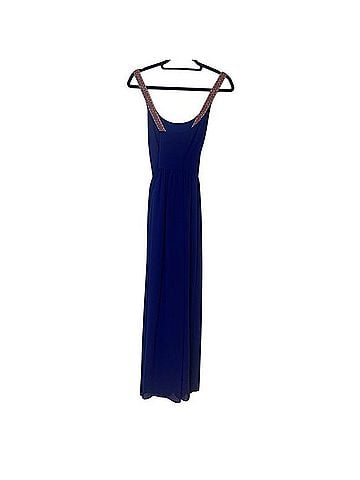 Double Zero Cobalt Blue Maxi Dress Casual Dress (view 2)