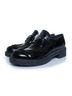 Prada 100% Leather Black Prada, black high shine leather loafers Size EU 39 - photo 1