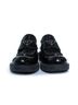 Prada 100% Leather Black Prada, black high shine leather loafers Size EU 39 - photo 3