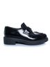 Prada 100% Leather Black Prada, black high shine leather loafers Size EU 39 - photo 9