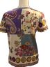 ETRO Floral Graphic Multi Color Short Sleeve Blouse Size 4 - photo 2