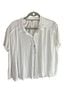 Free People White Button-Down Shirt Size M - photo 1