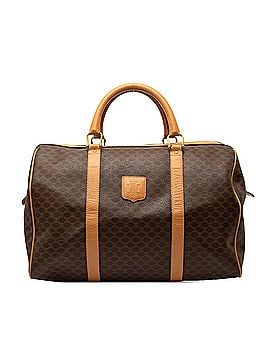 Céline Macadam Coated Canvas Boston Bag (view 1)