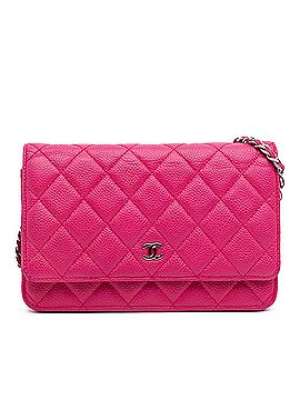 Chanel Classic Caviar Wallet On Chain (view 1)