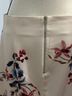 Zara Floral Multi Color White Formal Skirt Size L - photo 4