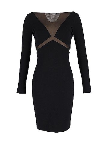 Emilio Pucci Emilio Pucci Mesh Cut-Out Dress in Black Cotton (view 1)
