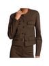 Veronica Beard Houndstooth Brown Black Blazer Size 8 - photo 1