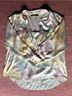 Zara 100% Polyester Pink Yellow Blue Purple Button-Down Shirt Size XL - photo 4