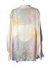 Zara 100% Polyester Pink Yellow Blue Purple Button-Down Shirt Size XL - photo 2