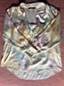 Zara 100% Polyester Pink Yellow Blue Purple Button-Down Shirt Size XL - photo 5