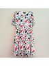 ELOQUII Floral Red Blue Green Black White Casual Dress Size 16 - photo 5
