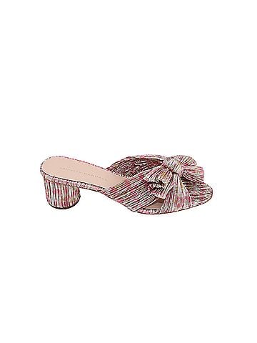 Loeffler Randall Loeffler Randall Emilia Pleated Bow Heel in Floral Print Nylon (view 1)