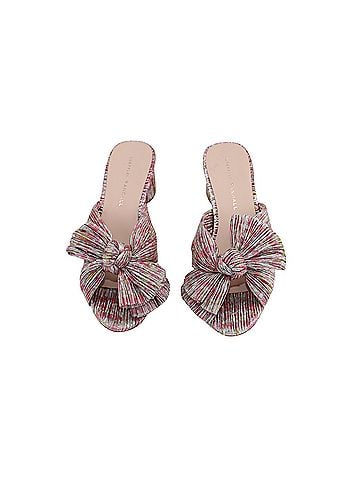 Loeffler Randall Loeffler Randall Emilia Pleated Bow Heel in Floral Print Nylon (view 2)