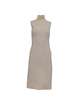 Dolce & Gabbana Dolce &amp; Gabbana High-Neck Midi Dress in Cream Wool (view 1)