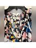 Umgee 100% Polyester Floral Damask Multi Color Casual Dress Size S - photo 3
