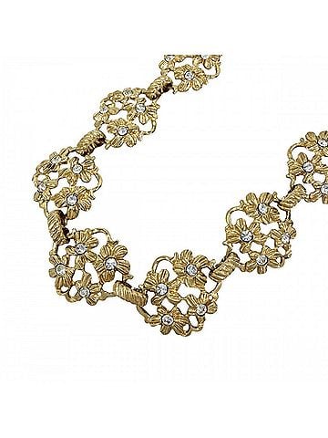 Yves Saint Laurent Yves Saint Laurent Saint Laurent necklace for women, flower design, with adjustable clasp, SAINT LAURENT PARIS, approximately 63.9g (view 1)