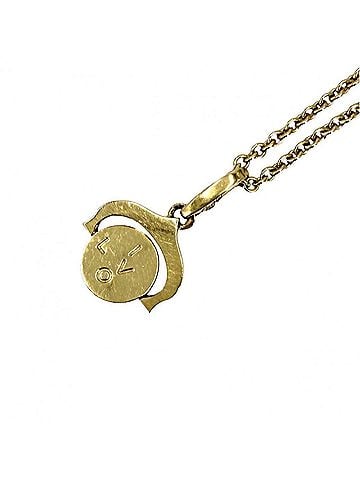 Cartier Cartier Necklace for Women, "I Love You" Pendant Top, Jewelry Accessory, Adjustable, Au750 18K Yellow Gold, Approx. 13.8g (view 1)