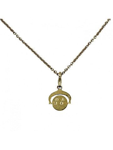 Cartier Cartier Necklace for Women, "I Love You" Pendant Top, Jewelry Accessory, Adjustable, Au750 18K Yellow Gold, Approx. 13.8g (view 2)