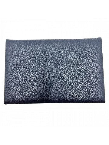 Hermès Hermes Calvi Wallet/Coin Purse for Men and Women, Coin Purse, Business Card Holder/Card Case, Accessories, Unisex, HERMES U, Veau Epsom Leather, Navy, Silver Hardware, 2022 Model (view 2)