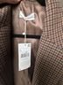 Mango Checkered-gingham Brown Burgundy Blazer Size XL - photo 3