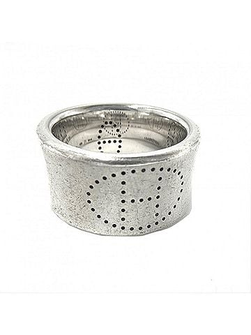 Hermès Hermes Eclipse Ruban Ring for Women, Sterling Silver 925, Approx. 12.5g (view 1)