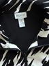 Zenergy by Chico's Zebra Print Black White Jacket Size L - photo 3
