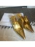 Larroudé Gold Heels Size 6 - photo 11