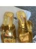 Larroudé Gold Heels Size 6 - photo 6