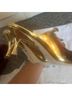 Larroudé Gold Heels Size 6 - photo 10